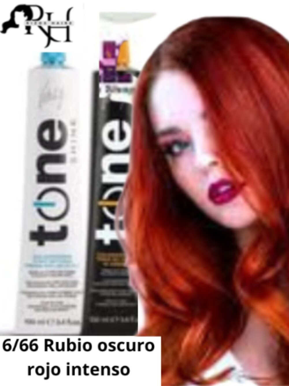 Tinte Vitality's Tone 6.66 Rubio oscuro rojo intenso semi permanente sin amoniac